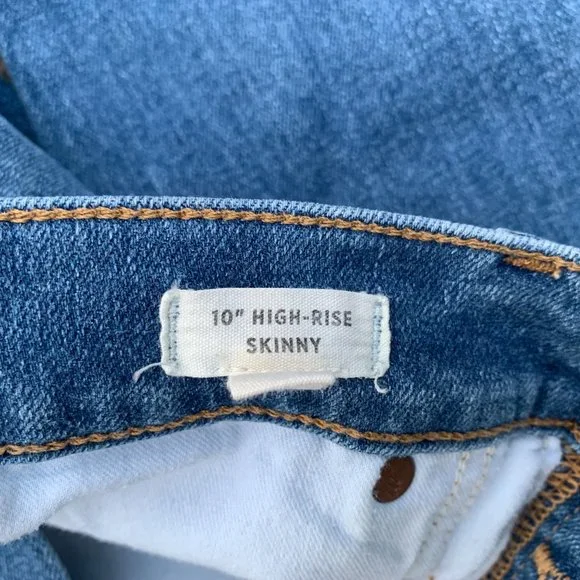 Madewell Ladies size 30 (sz 9-10) 4 Button Skinny Denim Jeans - Picture 6 of 9
